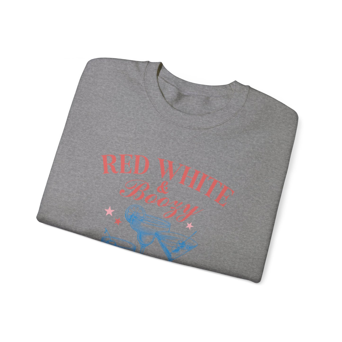 Red White & Boozy Unisex Heavy Blend™ Crewneck Sweatshirt