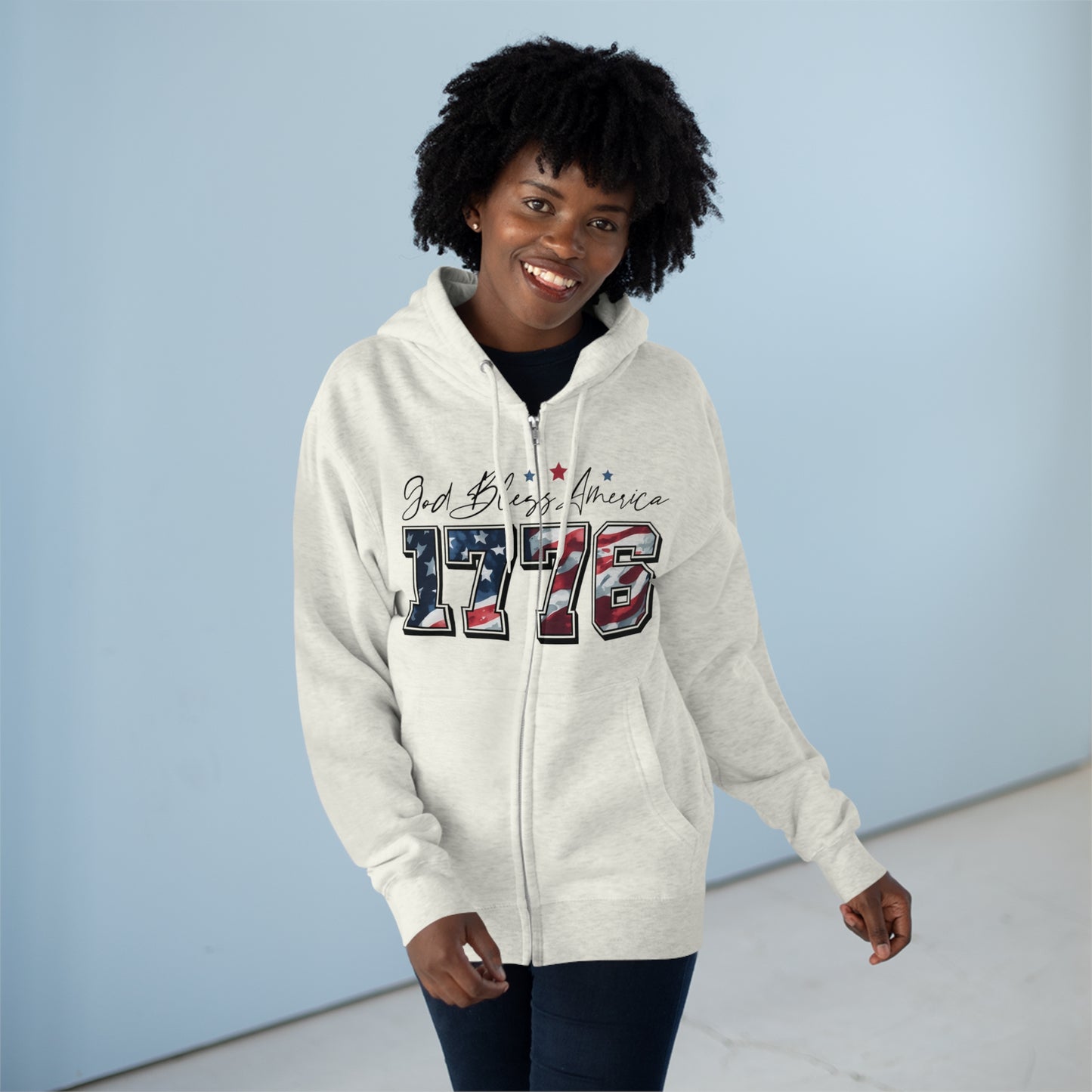 1776 Unisex Zip Hoodie