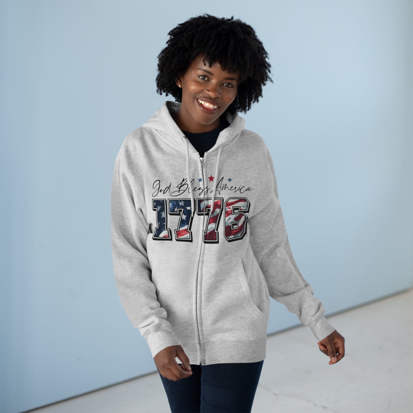 1776 Unisex Zip Hoodie