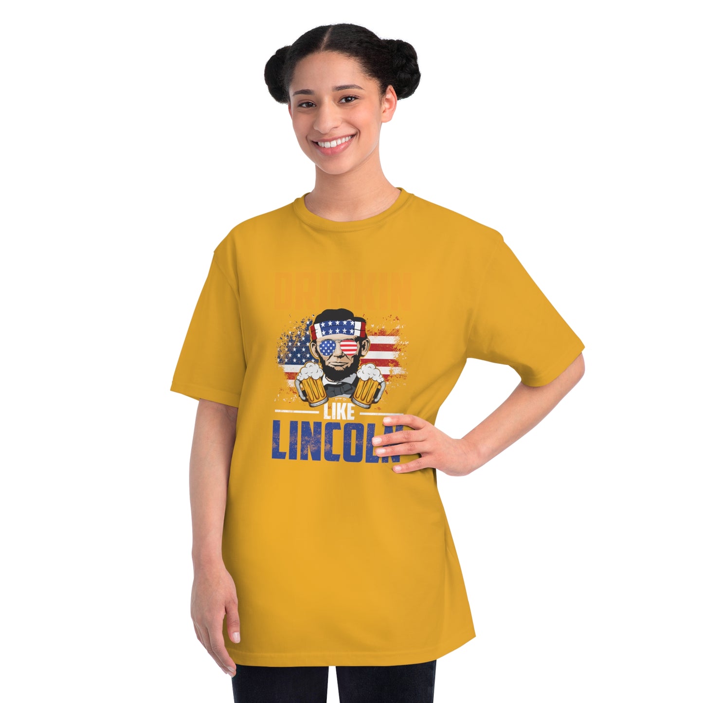 Drinkin like Lincoln Organic Unisex Classic T-Shirt