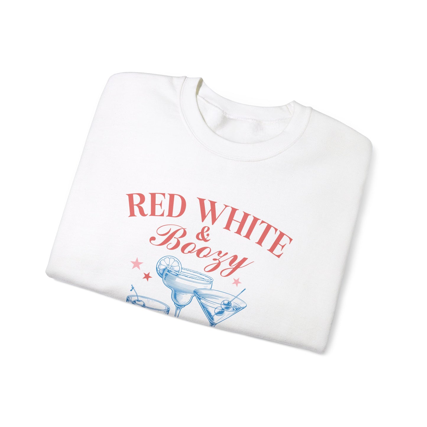 Red White & Boozy Unisex Heavy Blend™ Crewneck Sweatshirt