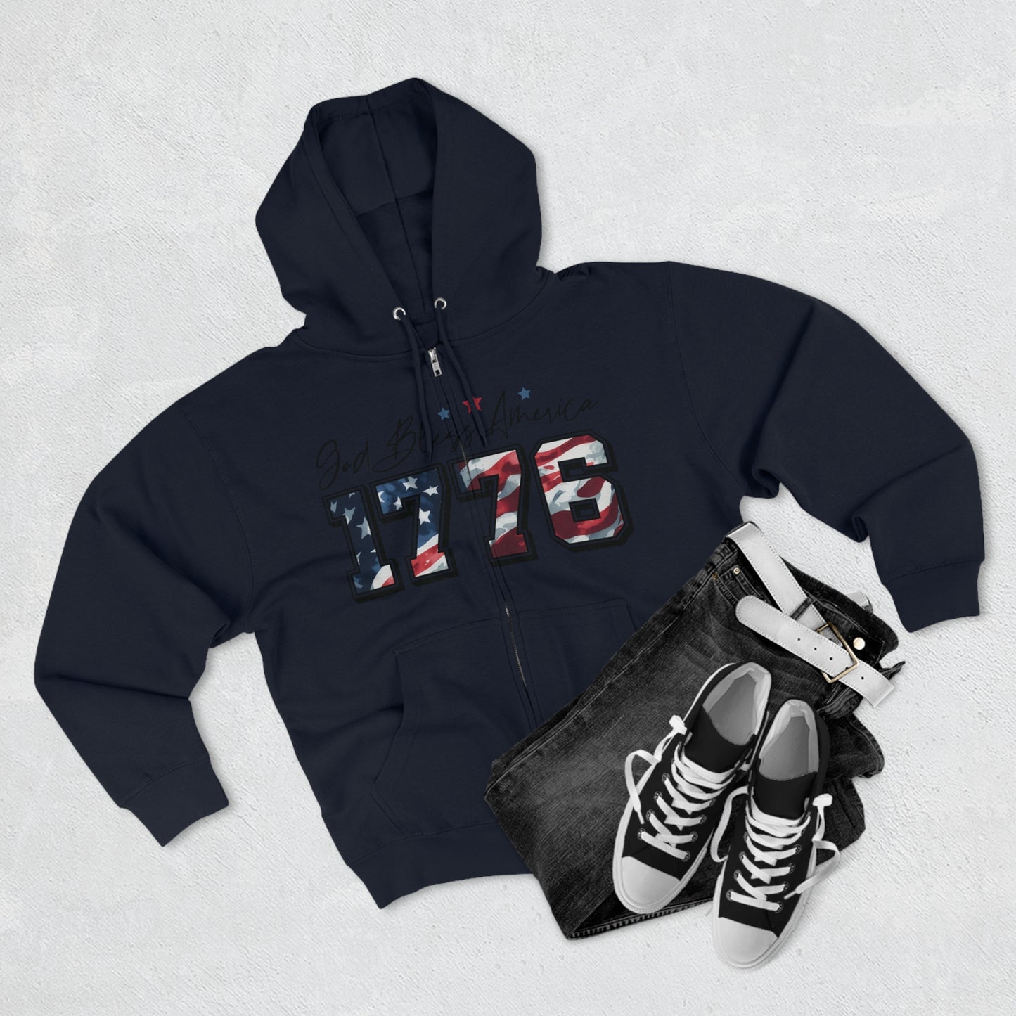 1776 Unisex Zip Hoodie