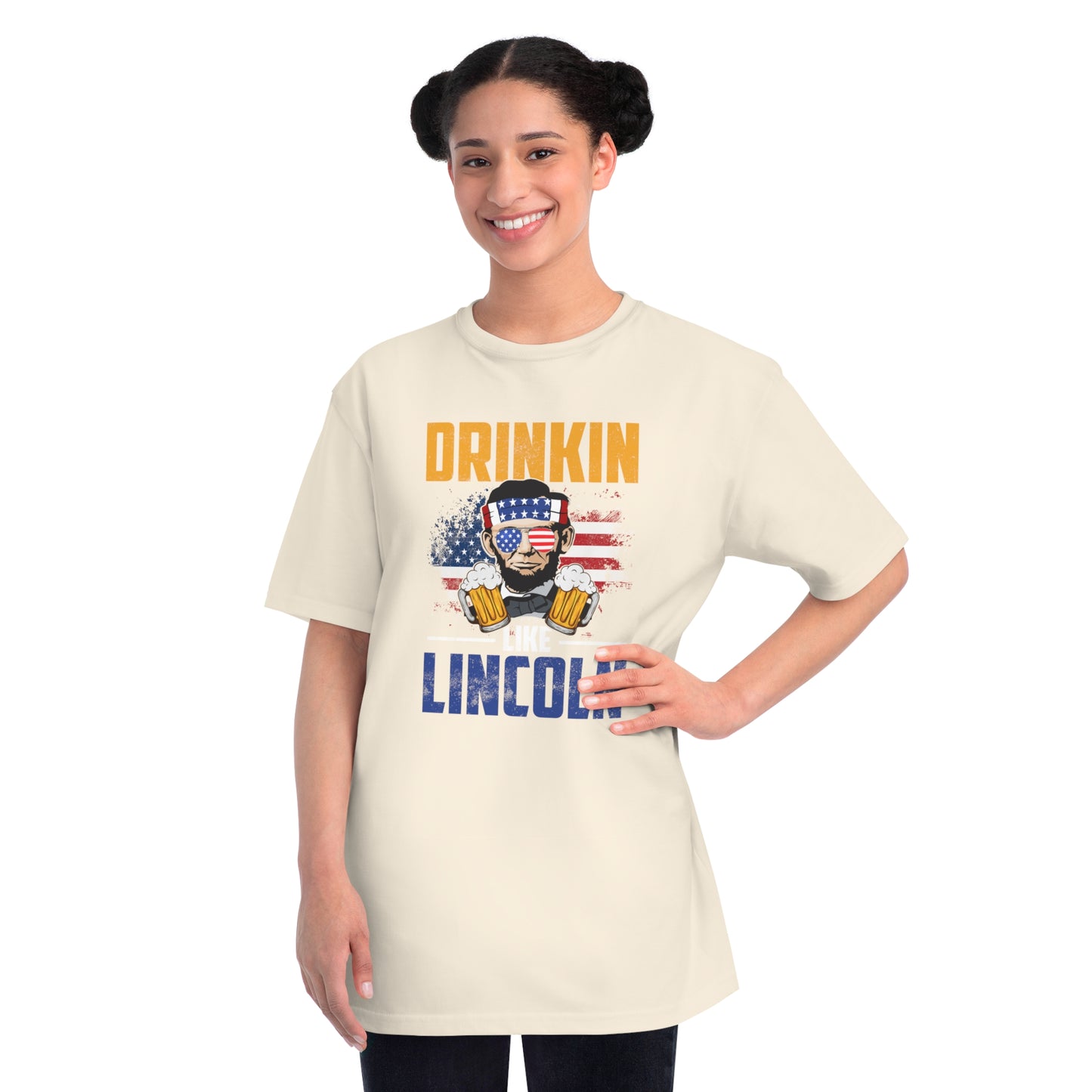 Drinkin like Lincoln Organic Unisex Classic T-Shirt