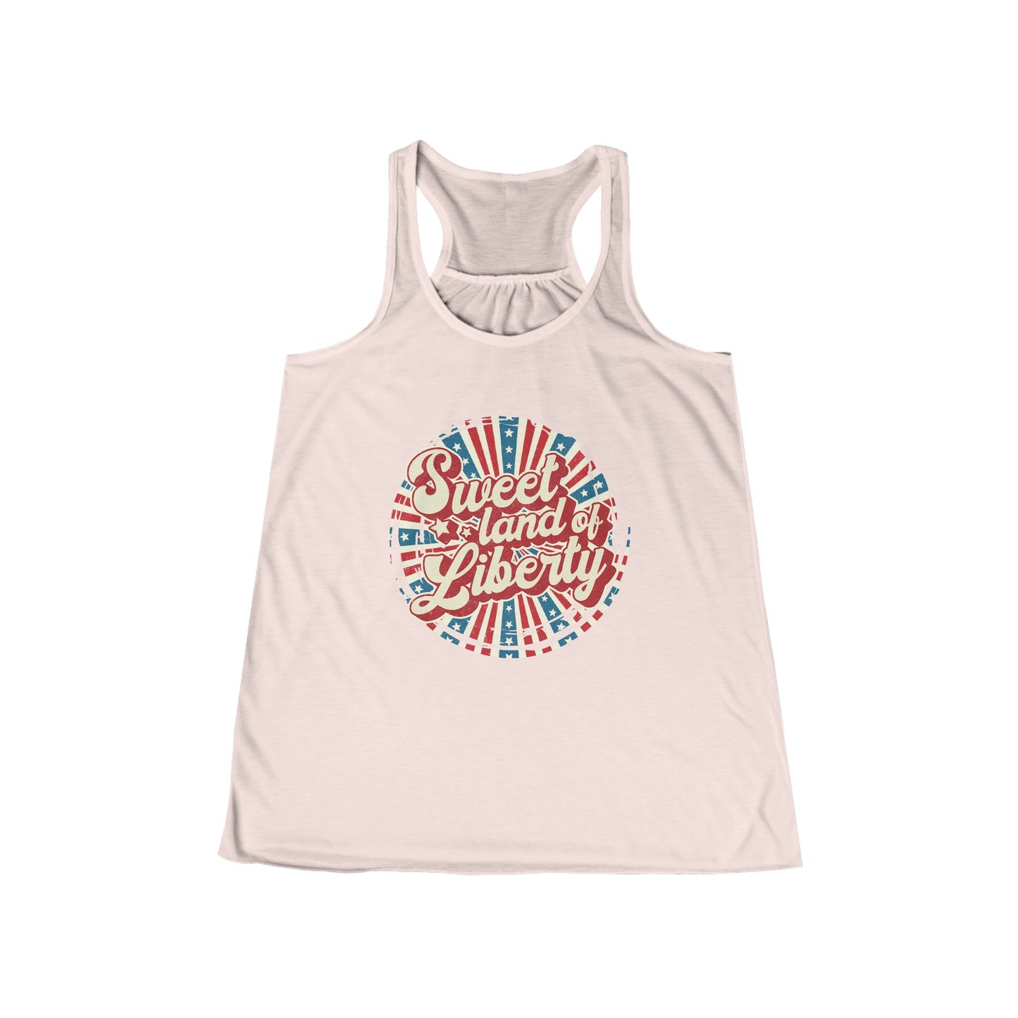 Sweet Land of Liberty Women's Flowy Racerback Tank