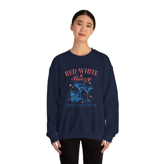 Red White & Boozy Unisex Heavy Blend™ Crewneck Sweatshirt