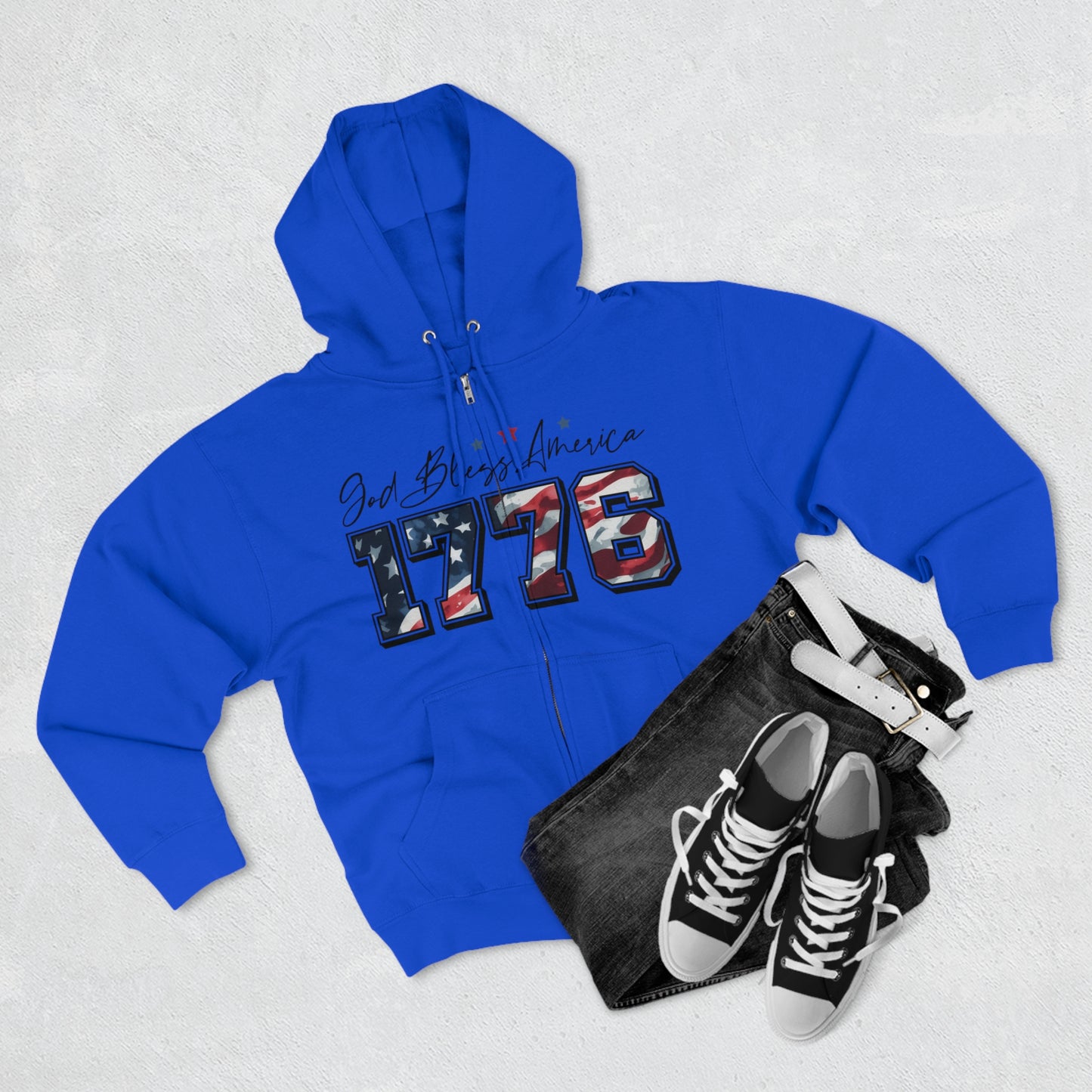 1776 Unisex Zip Hoodie