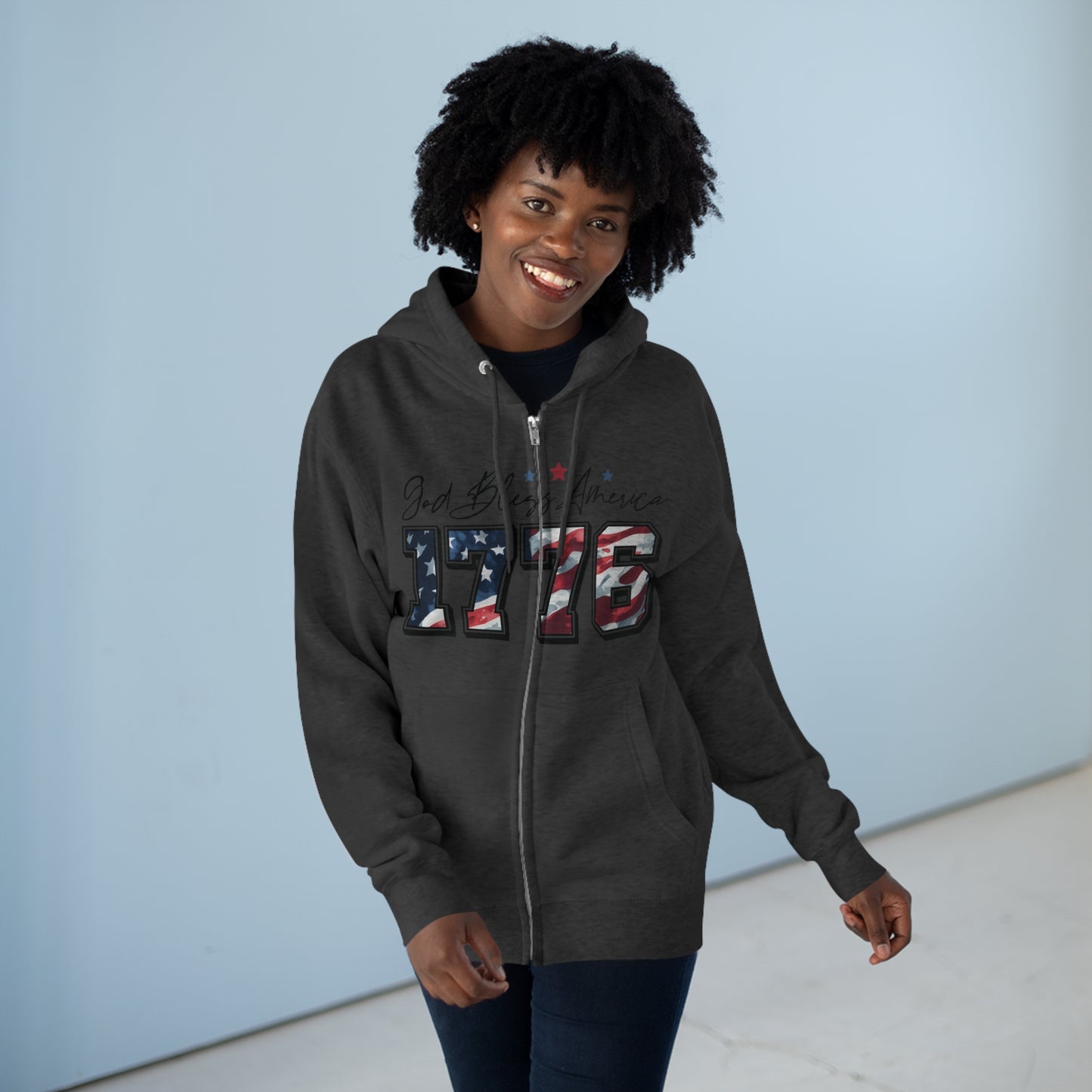 1776 Unisex Zip Hoodie