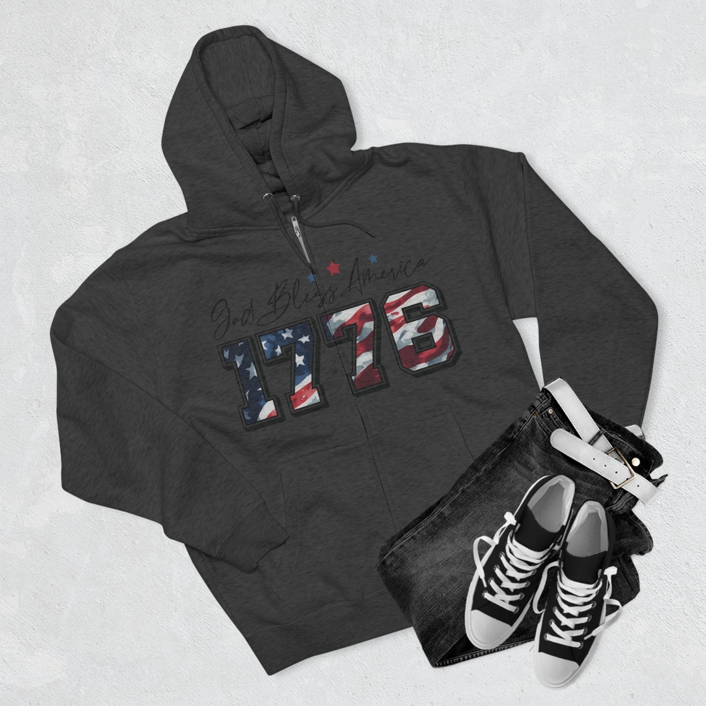 1776 Unisex Zip Hoodie