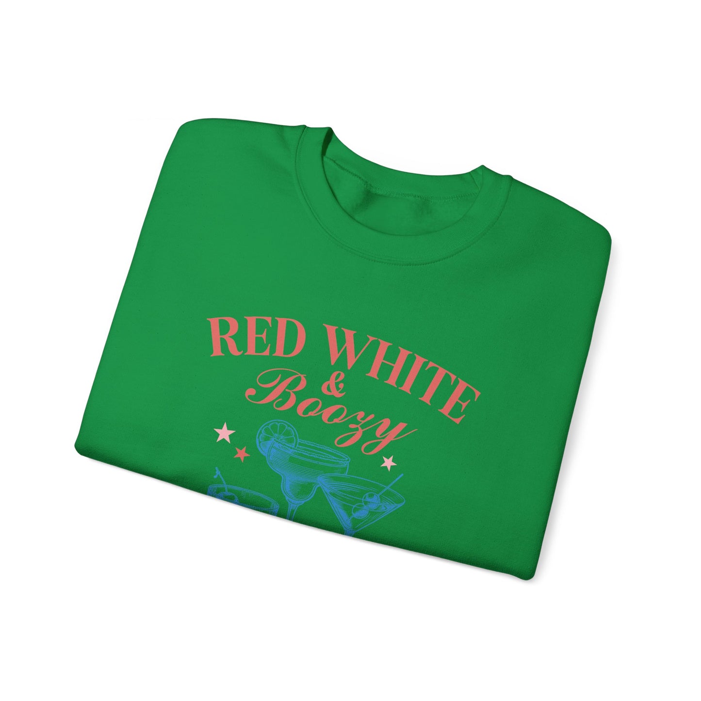 Red White & Boozy Unisex Heavy Blend™ Crewneck Sweatshirt