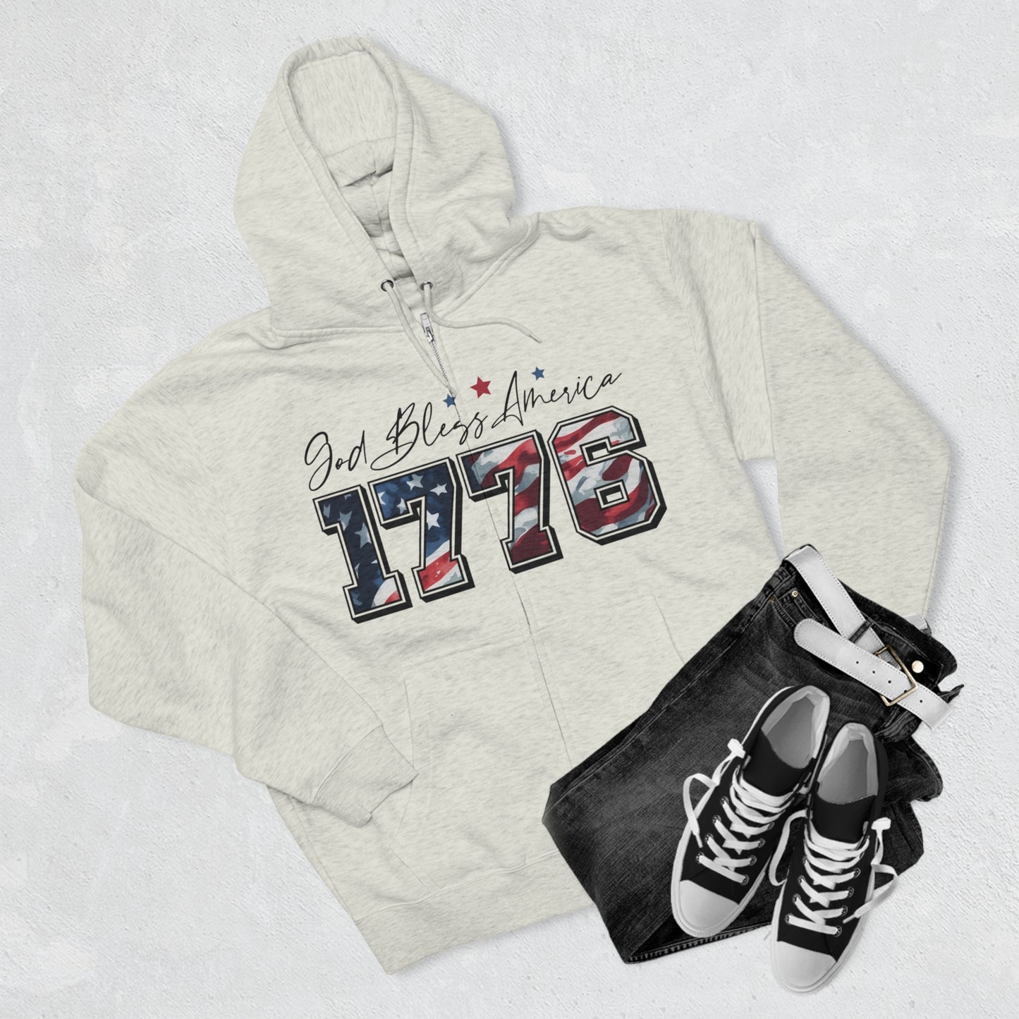 1776 Unisex Zip Hoodie