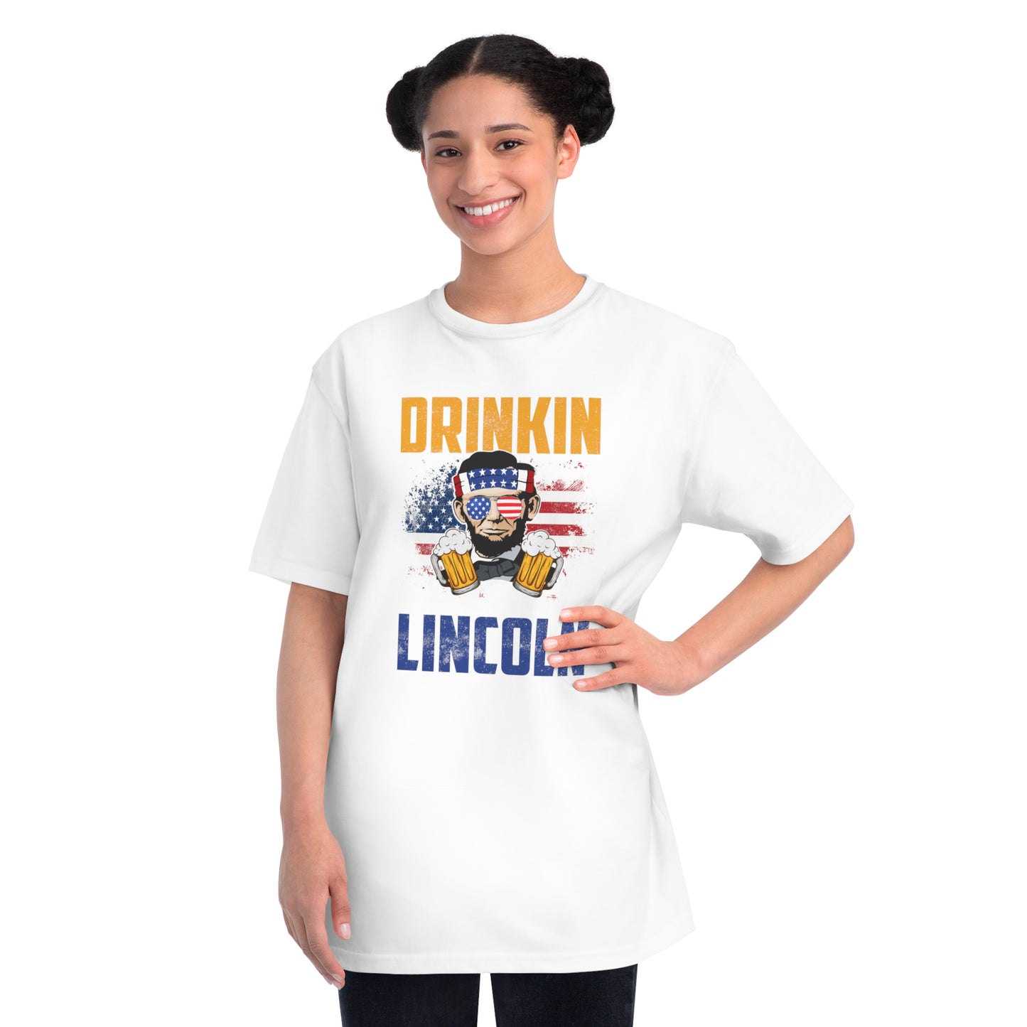 Drinkin like Lincoln Organic Unisex Classic T-Shirt