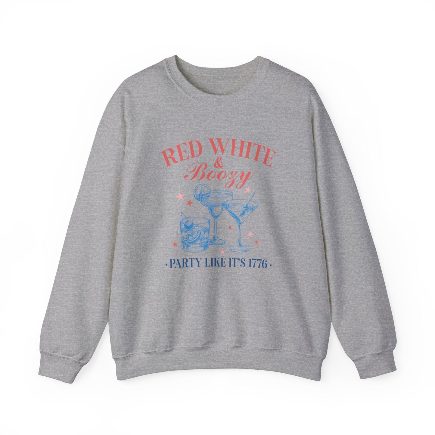 Red White & Boozy Unisex Heavy Blend™ Crewneck Sweatshirt