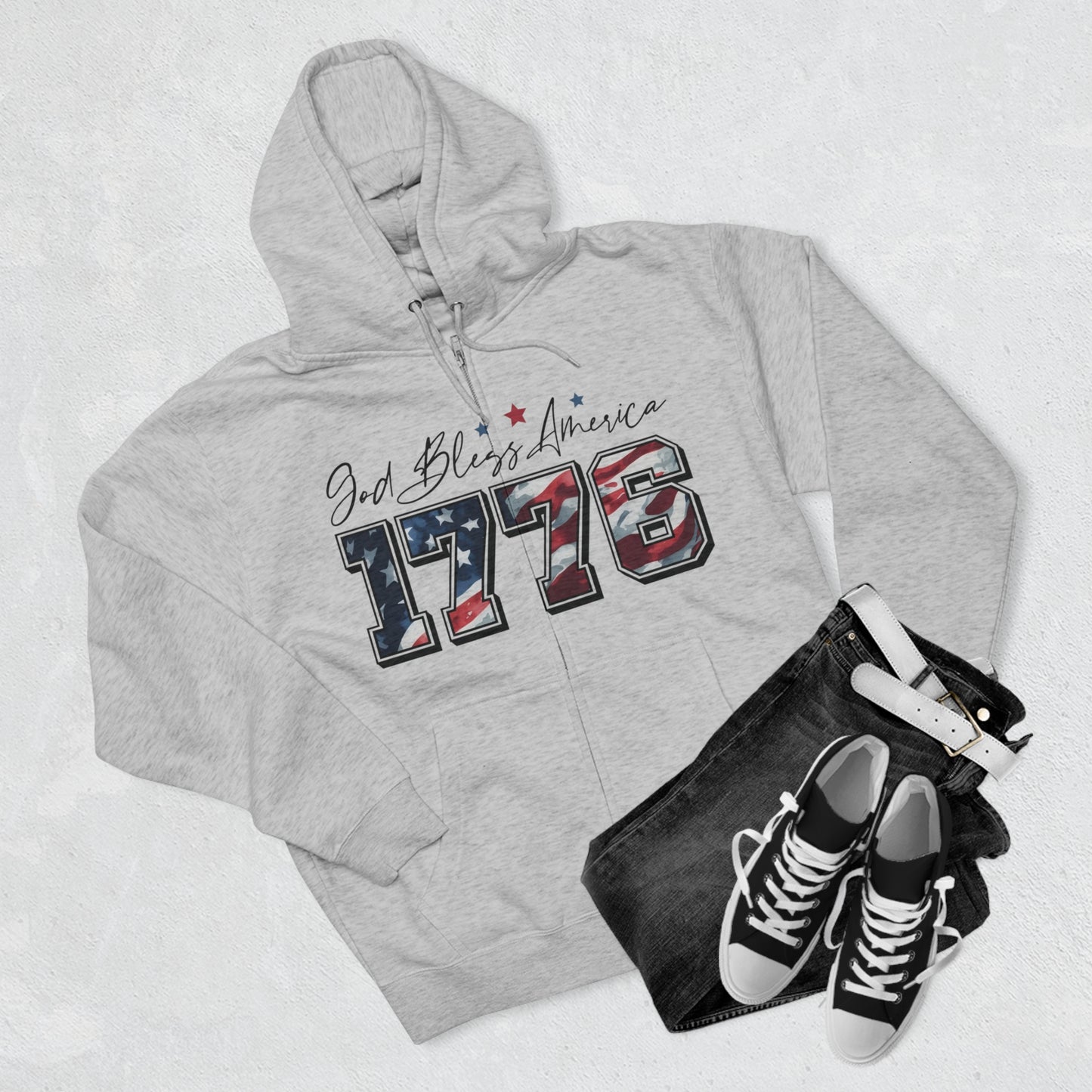 1776 Unisex Zip Hoodie