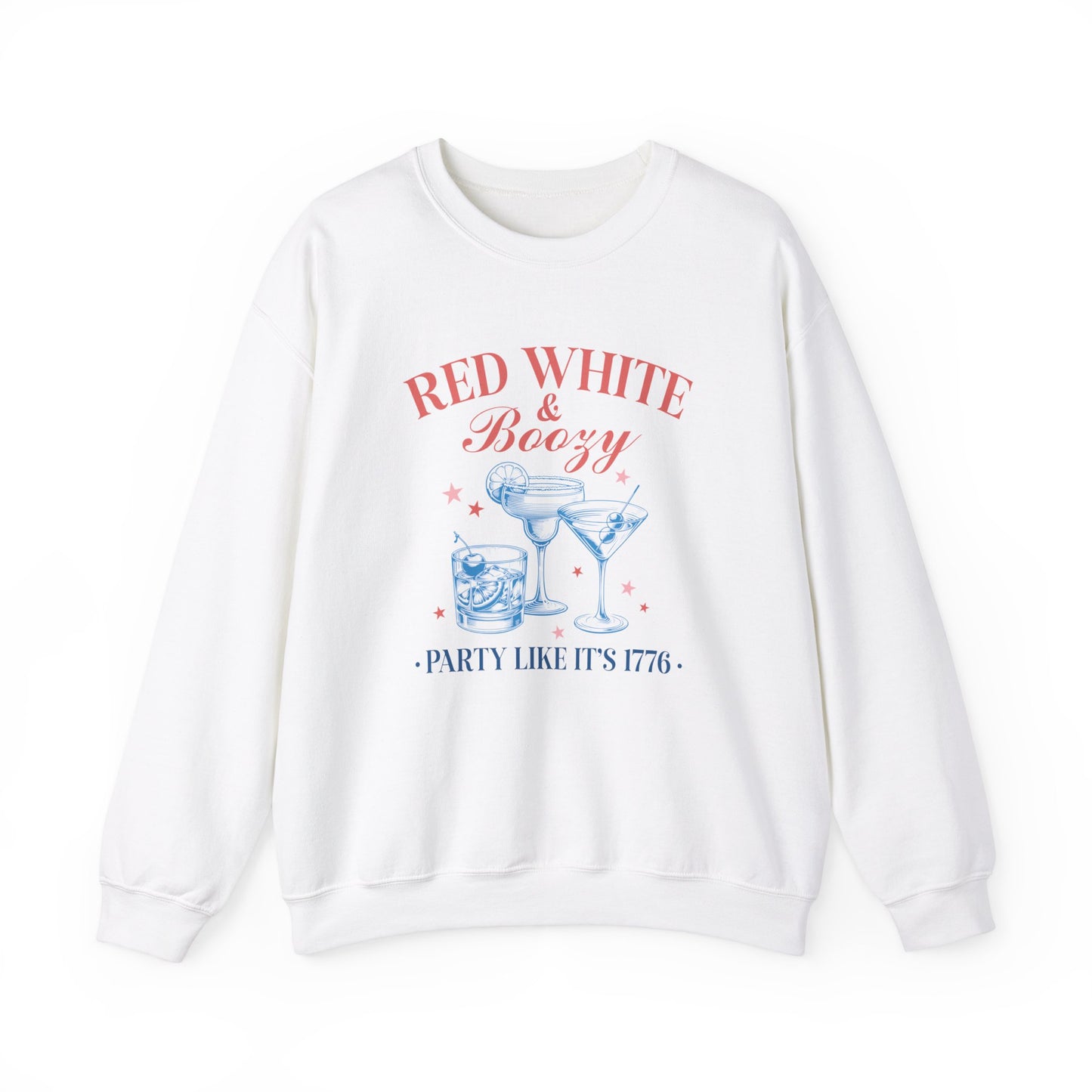 Red White & Boozy Unisex Heavy Blend™ Crewneck Sweatshirt