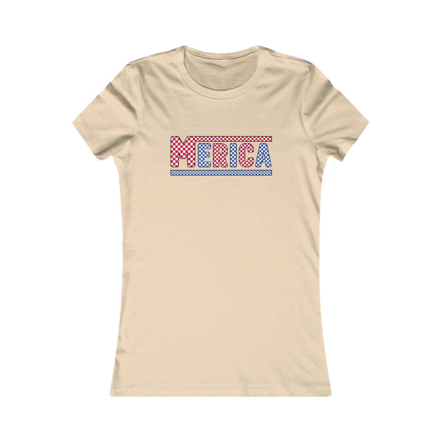 'Merica Checkered Women's Favorite Tee