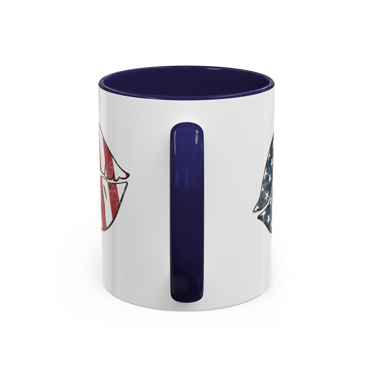 Kiss Me America  (Two-Sided Image) Accent Coffee Mug (11, 15oz)