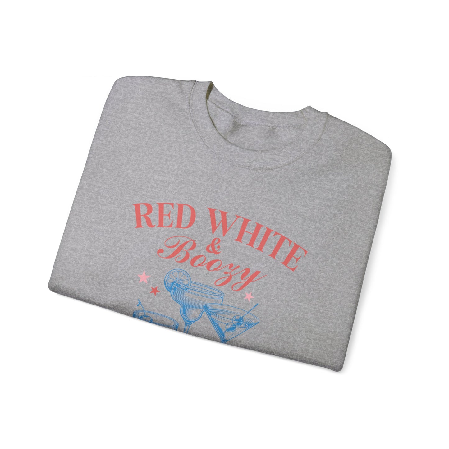 Red White & Boozy Unisex Heavy Blend™ Crewneck Sweatshirt