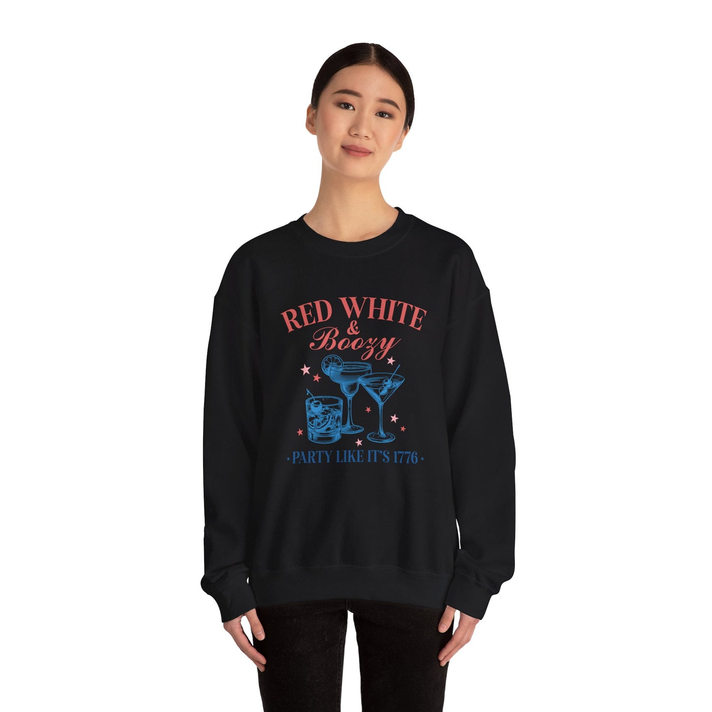 Red White & Boozy Unisex Heavy Blend™ Crewneck Sweatshirt