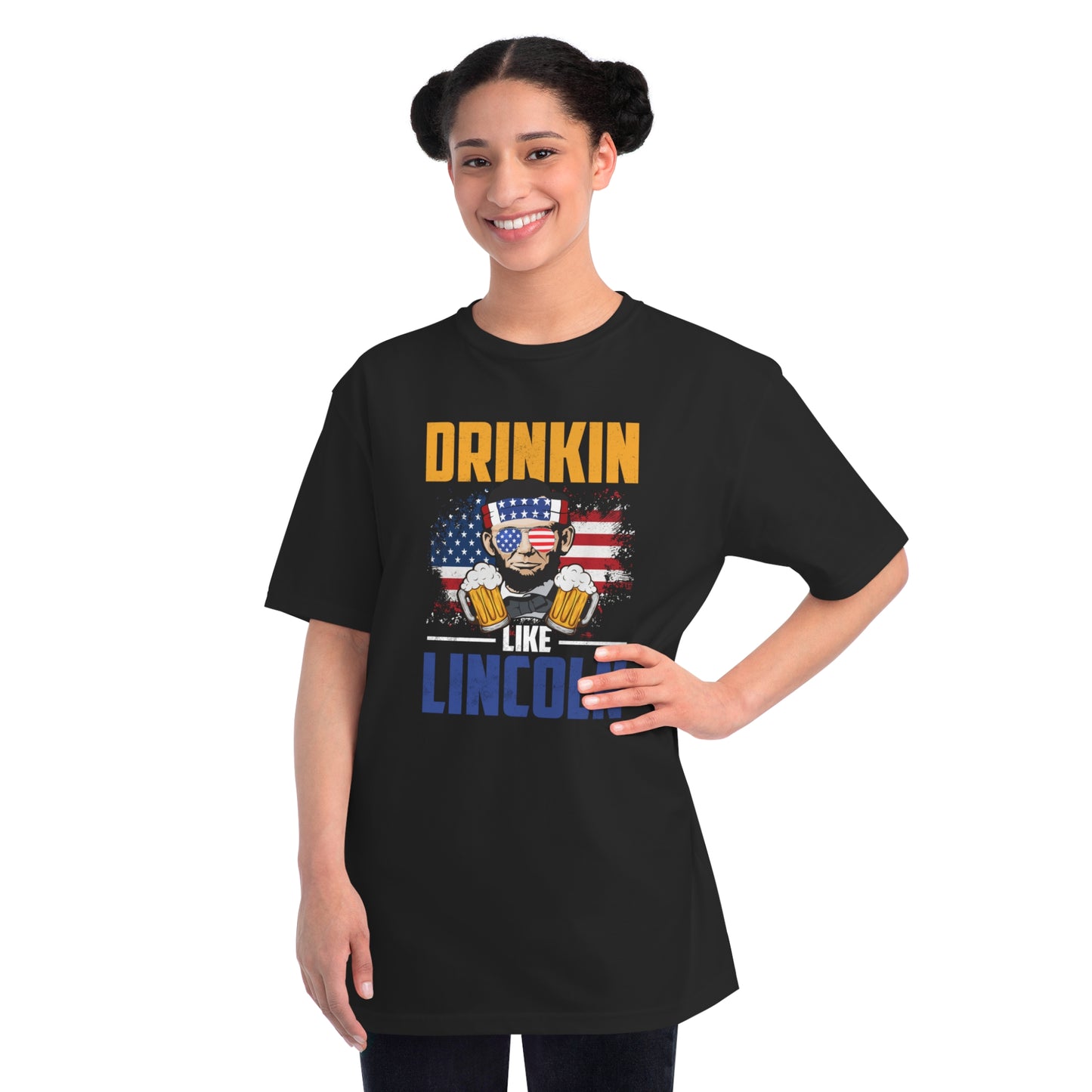 Drinkin like Lincoln Organic Unisex Classic T-Shirt