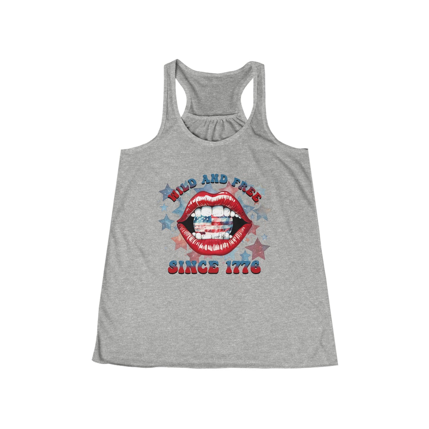 Wild & Free Since 1776 Women's Flowy Racerback Tank