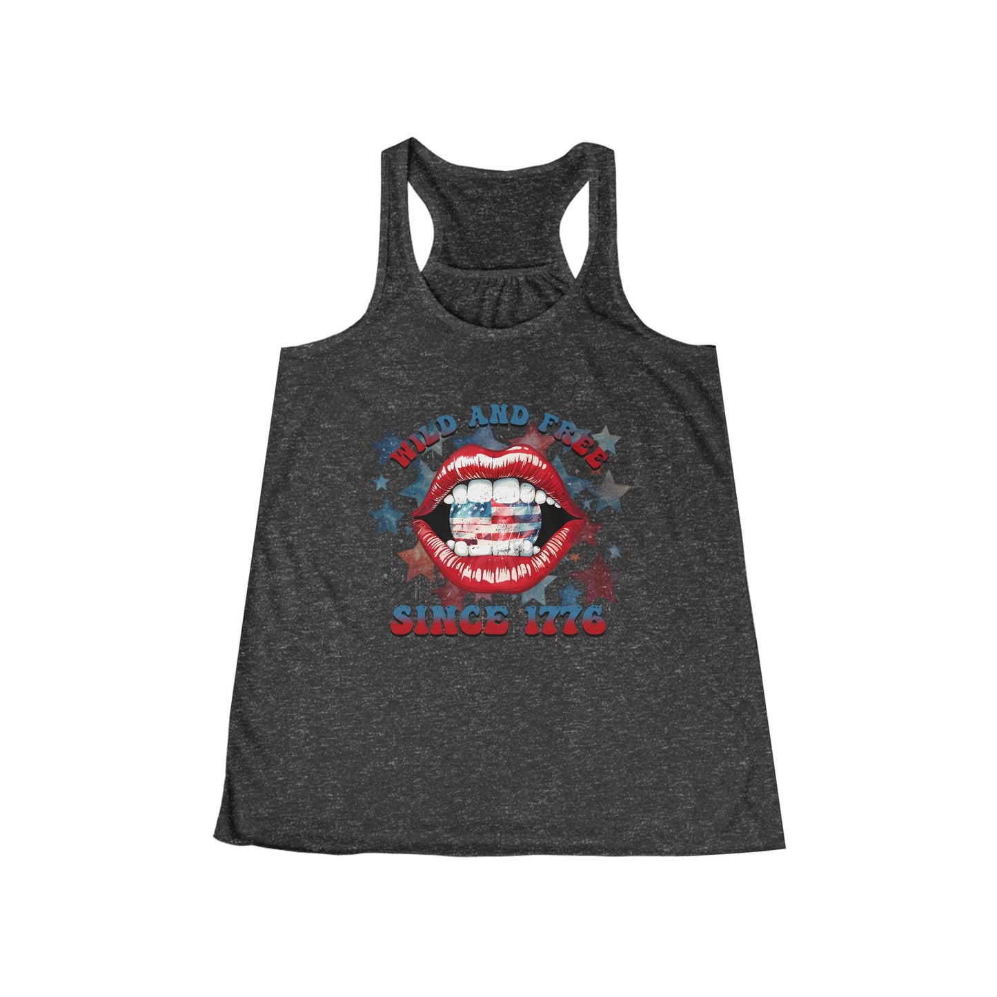 Wild & Free Since 1776 Women's Flowy Racerback Tank