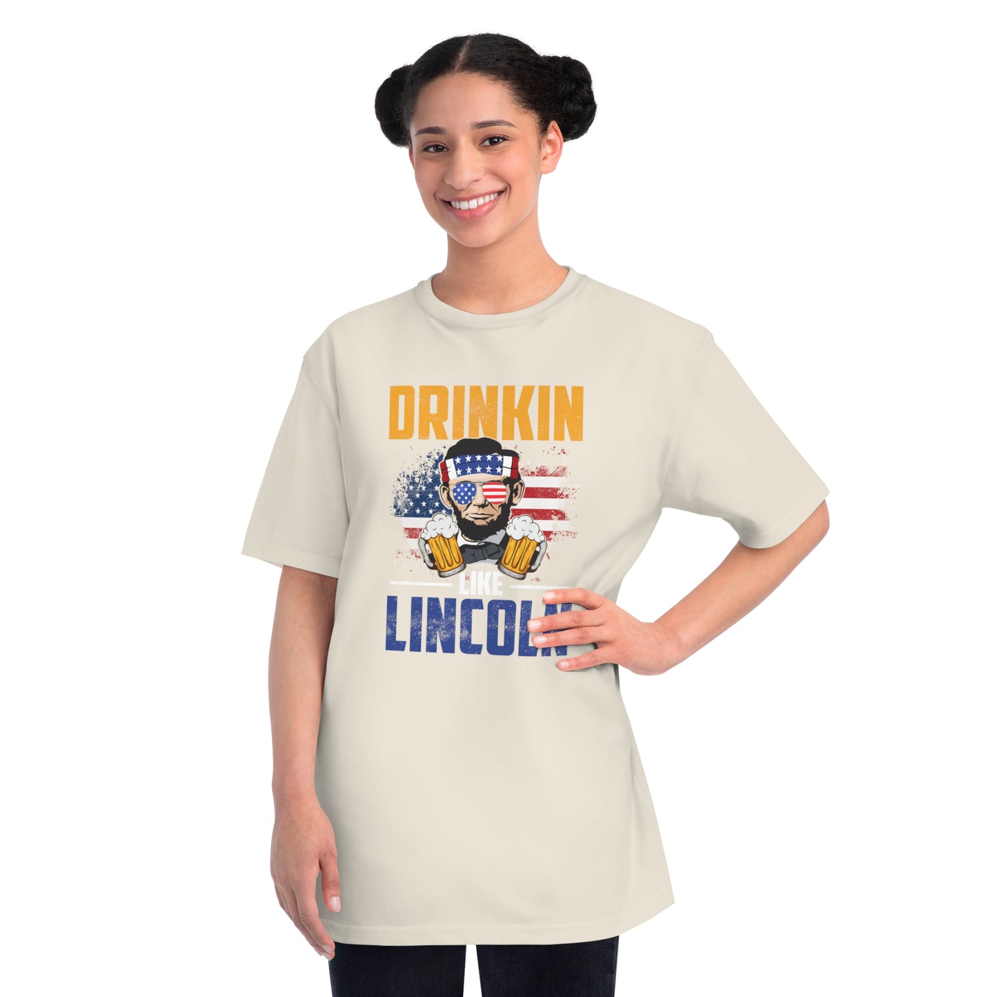 Drinkin like Lincoln Organic Unisex Classic T-Shirt