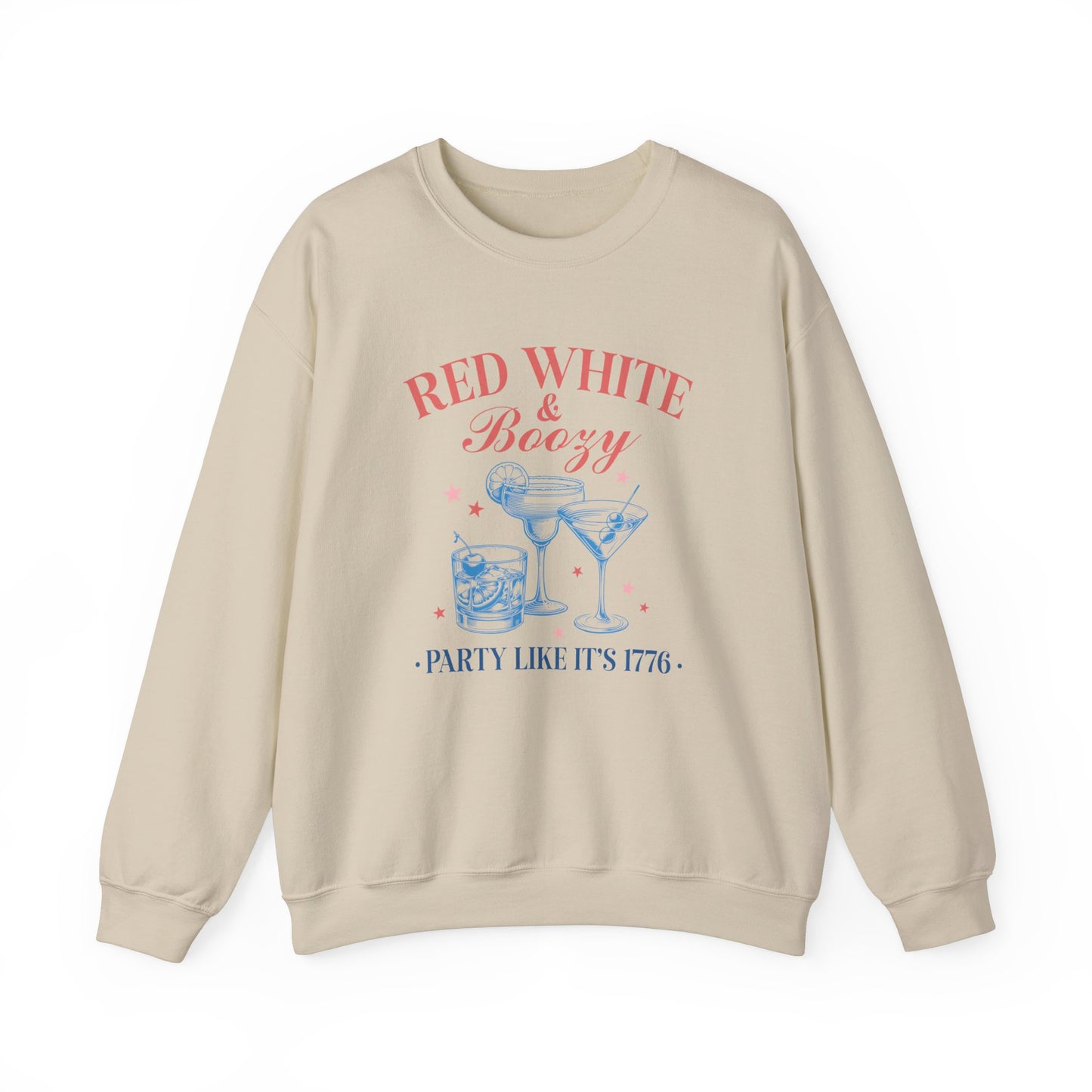 Red White & Boozy Unisex Heavy Blend™ Crewneck Sweatshirt