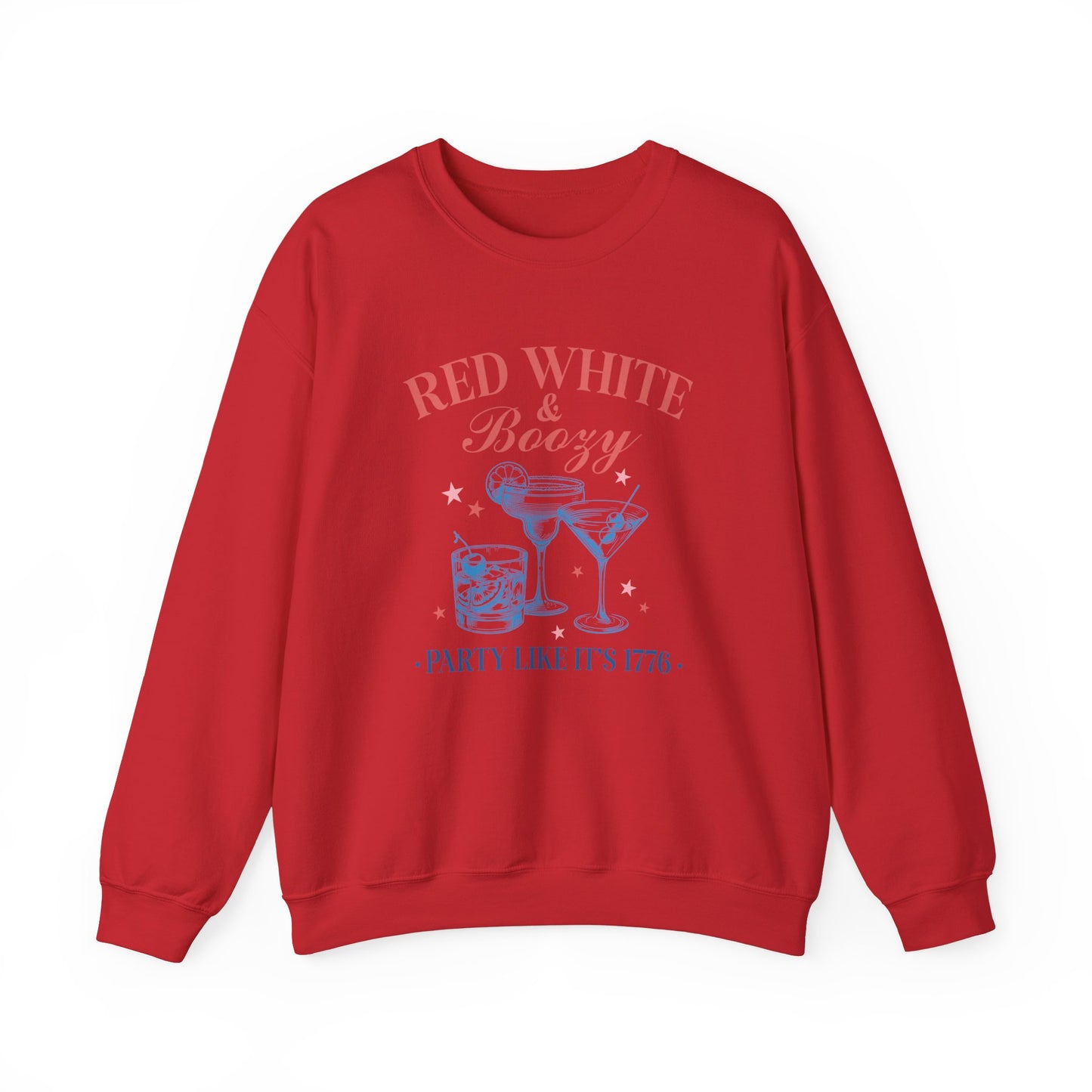 Red White & Boozy Unisex Heavy Blend™ Crewneck Sweatshirt