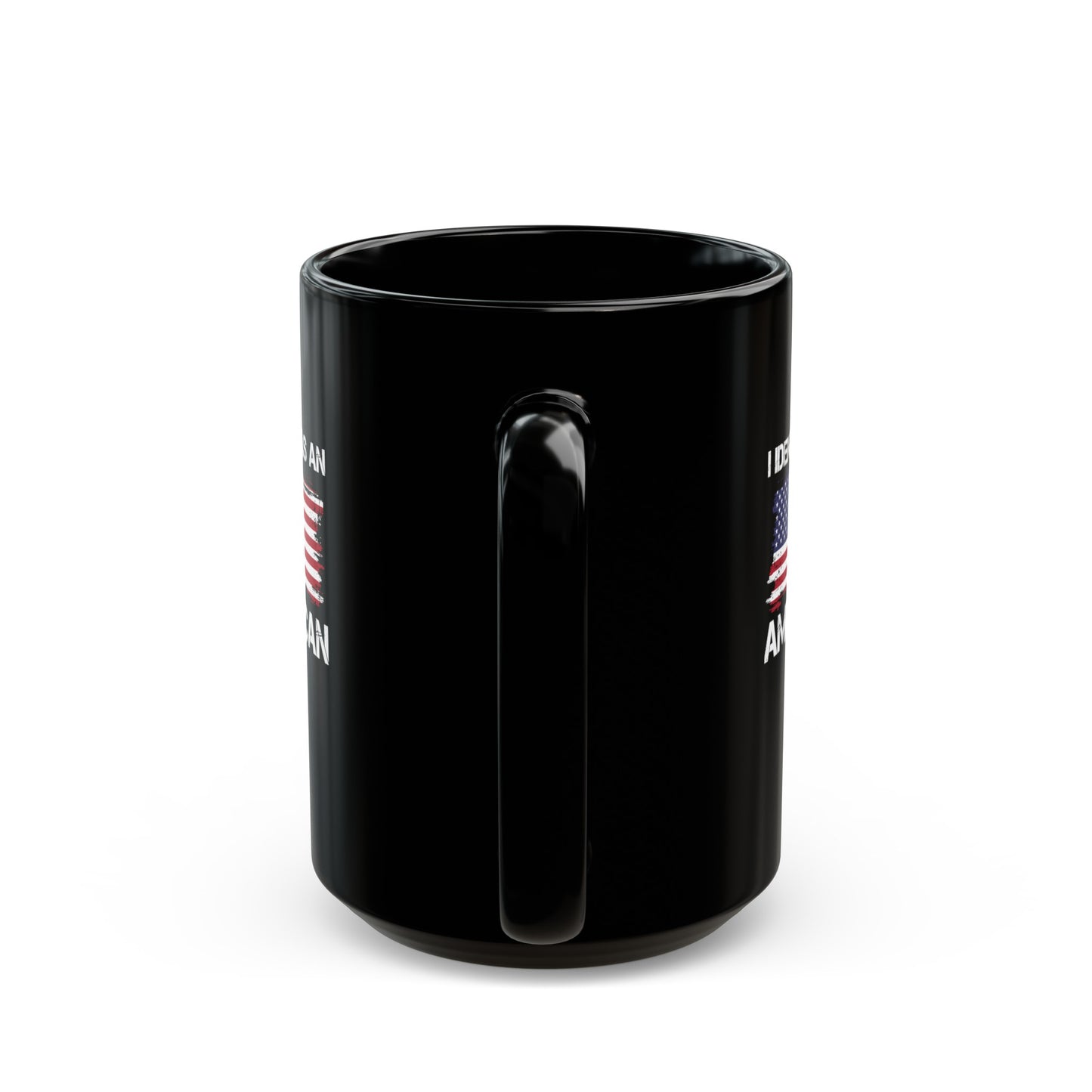 I Identify As American, Black, (Two-Sided Image Mug (11oz, 15oz)