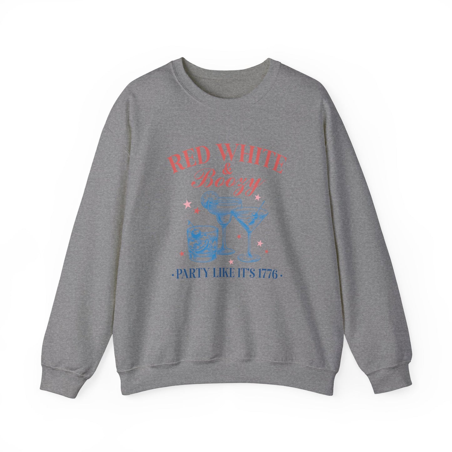 Red White & Boozy Unisex Heavy Blend™ Crewneck Sweatshirt