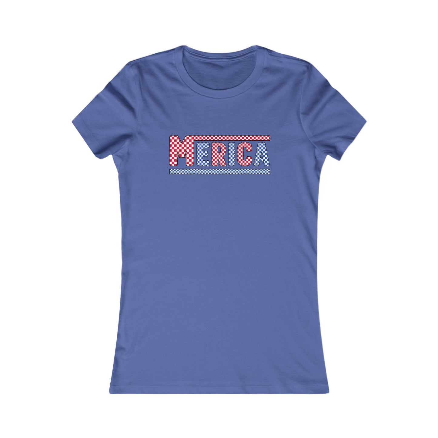 'Merica Checkered Women's Favorite Tee