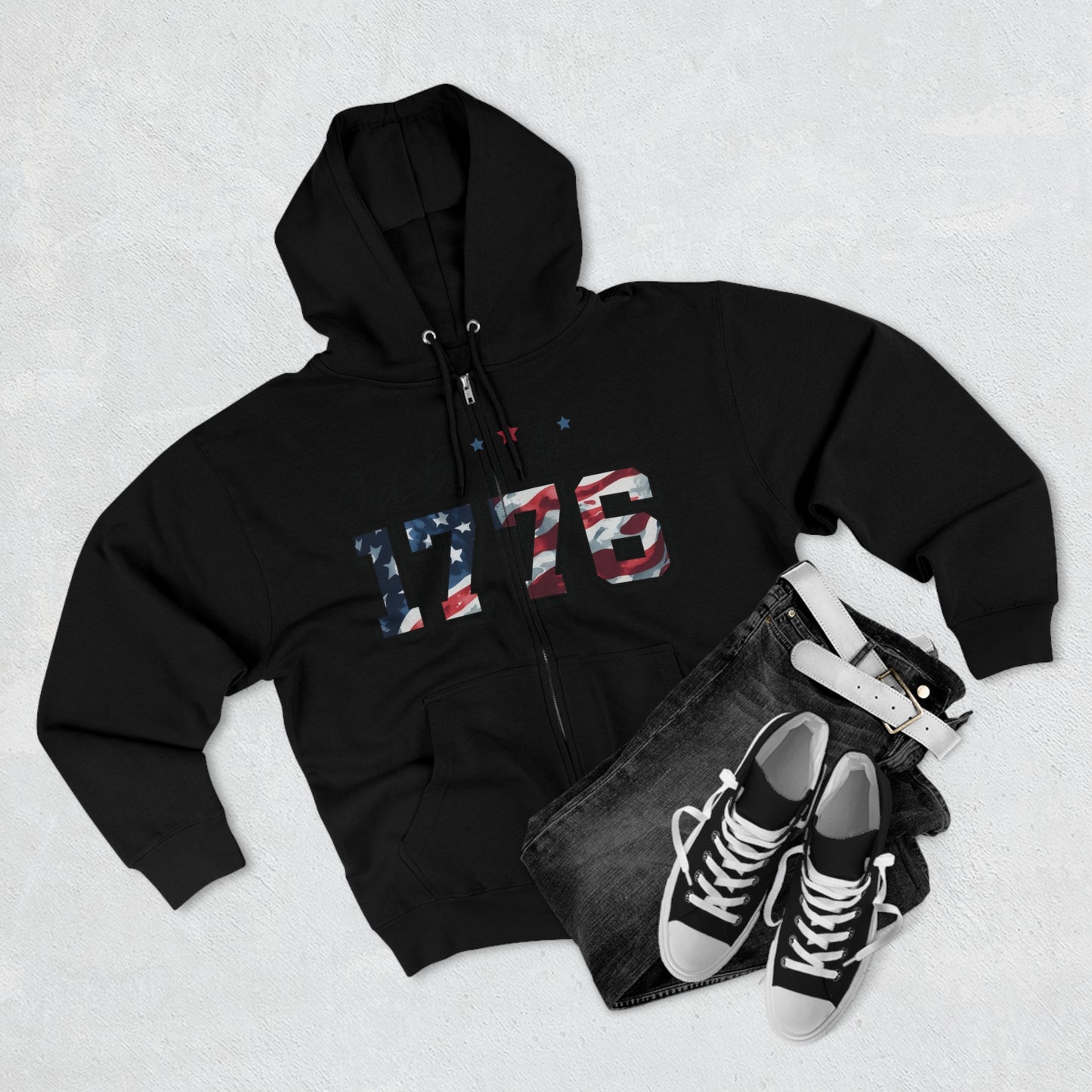 1776 Unisex Zip Hoodie