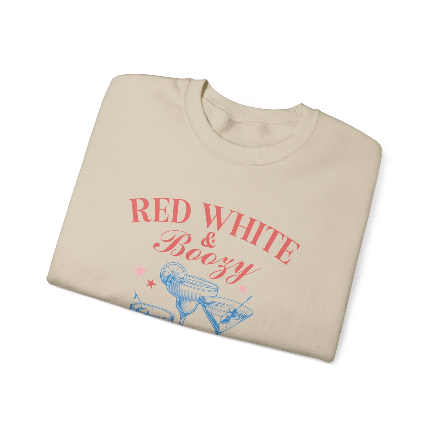 Red White & Boozy Unisex Heavy Blend™ Crewneck Sweatshirt