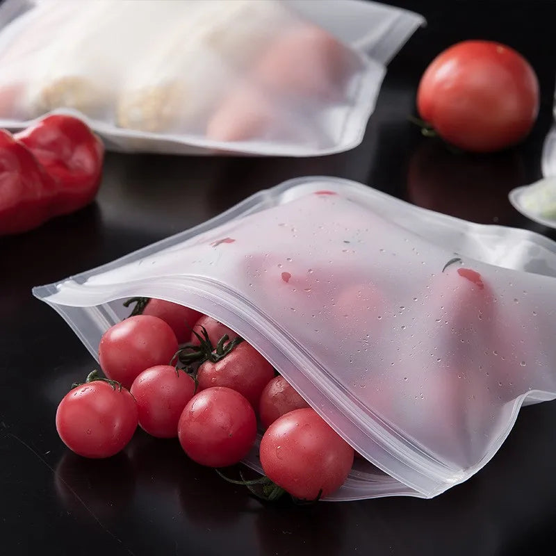 Reusable Silicone Food Storage and Freezer Bags, BPA Free