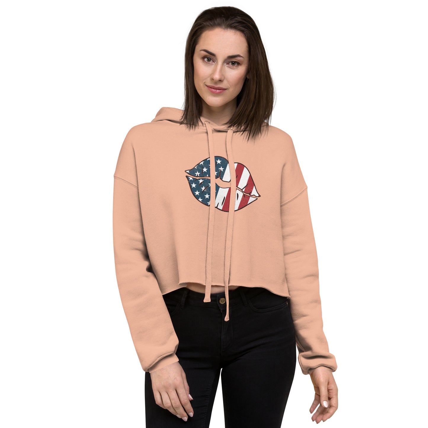 Kiss Me Crop Hoodie