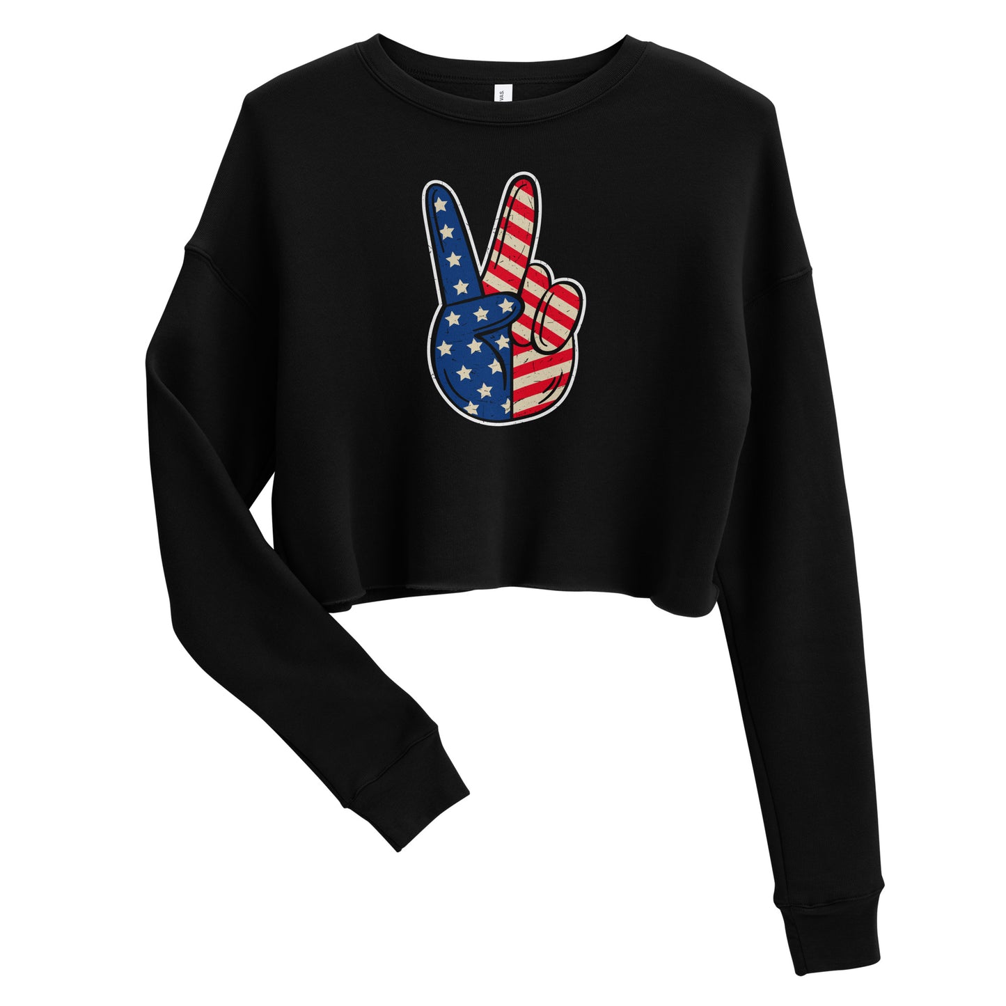 Peace Out Crop Sweatshirt