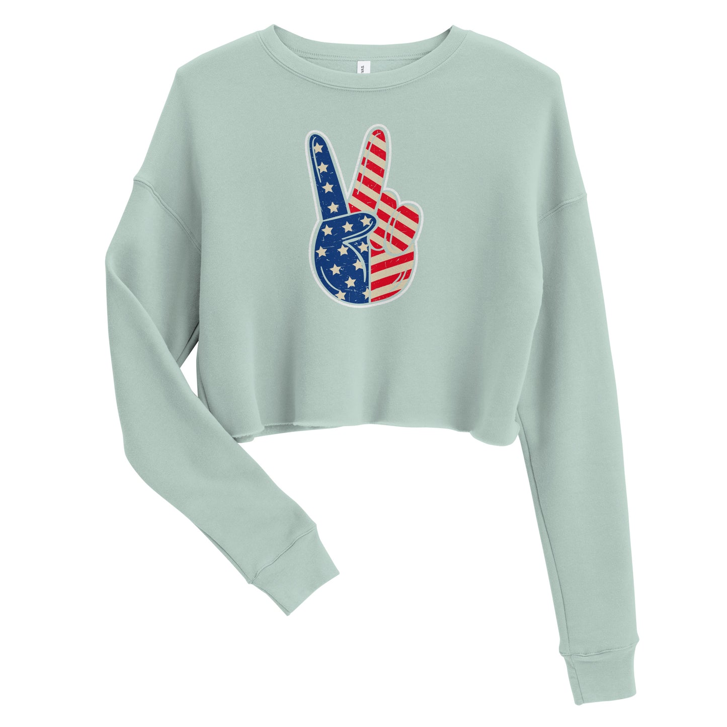 Peace Out Crop Sweatshirt