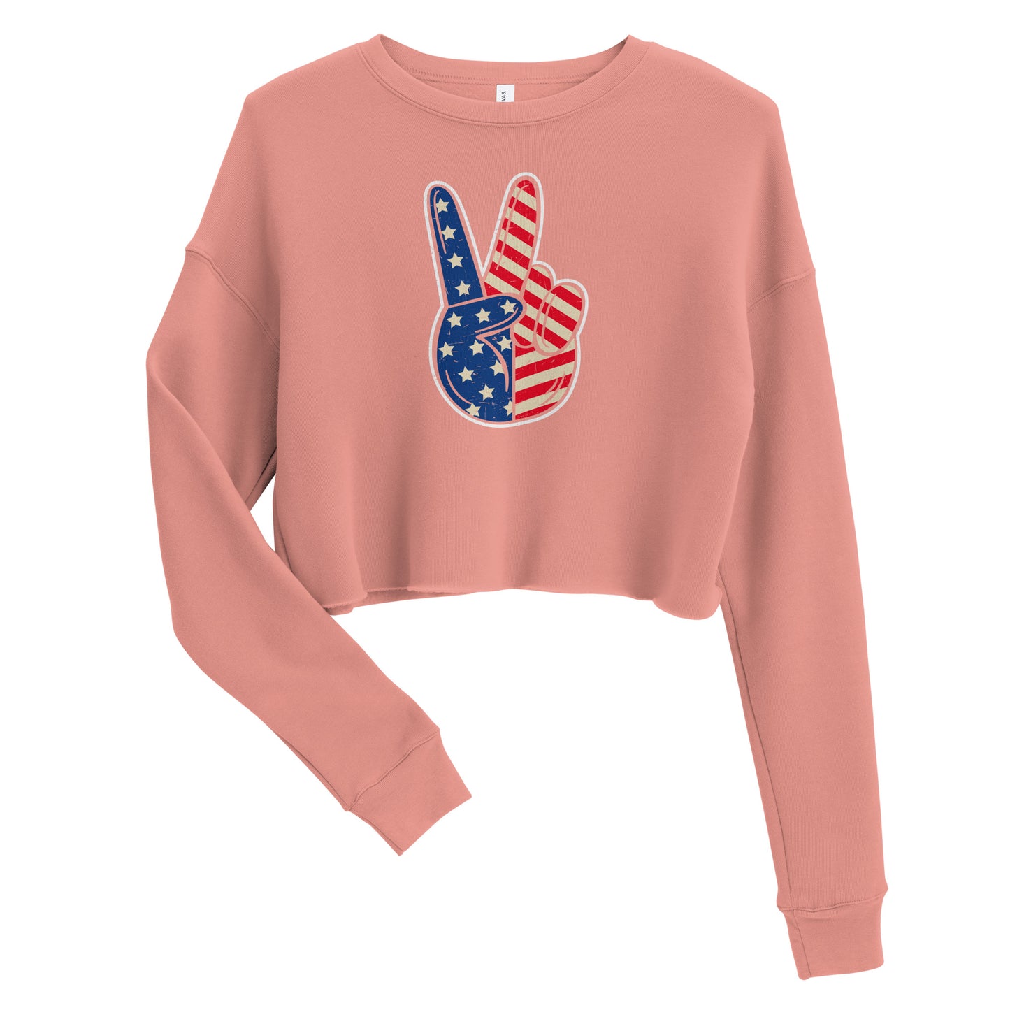 Peace Out Crop Sweatshirt