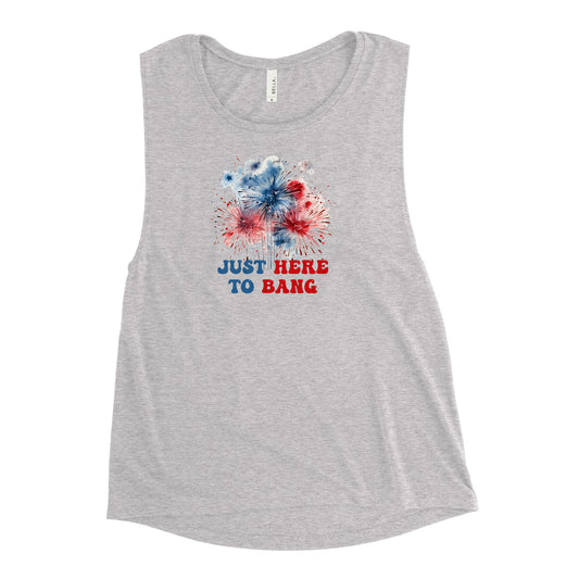 Just Here Ladies’ Muscle Tank