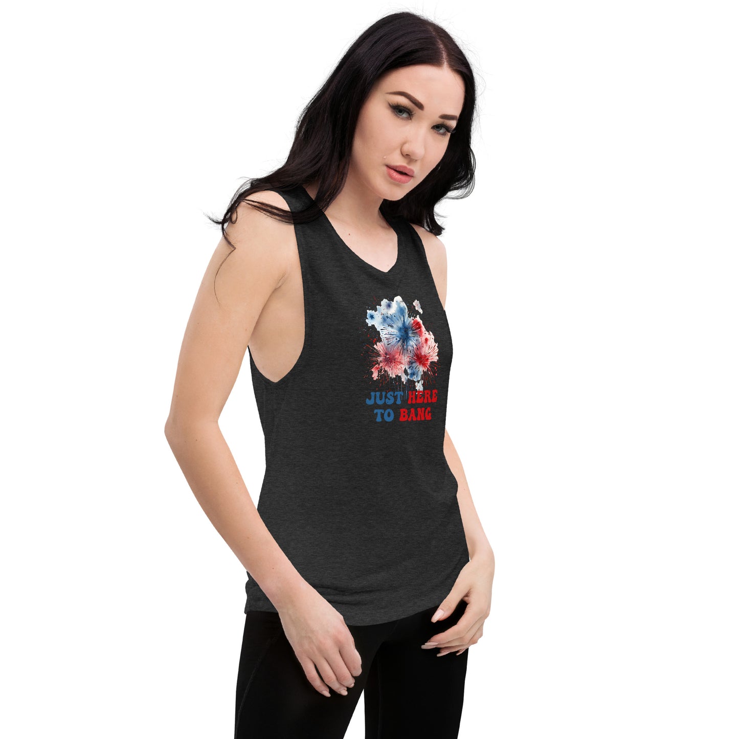 Just Here Ladies’ Muscle Tank