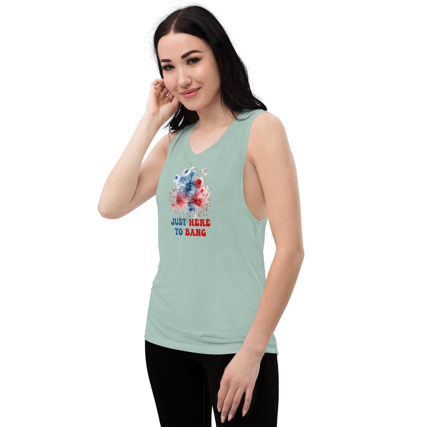 Just Here Ladies’ Muscle Tank