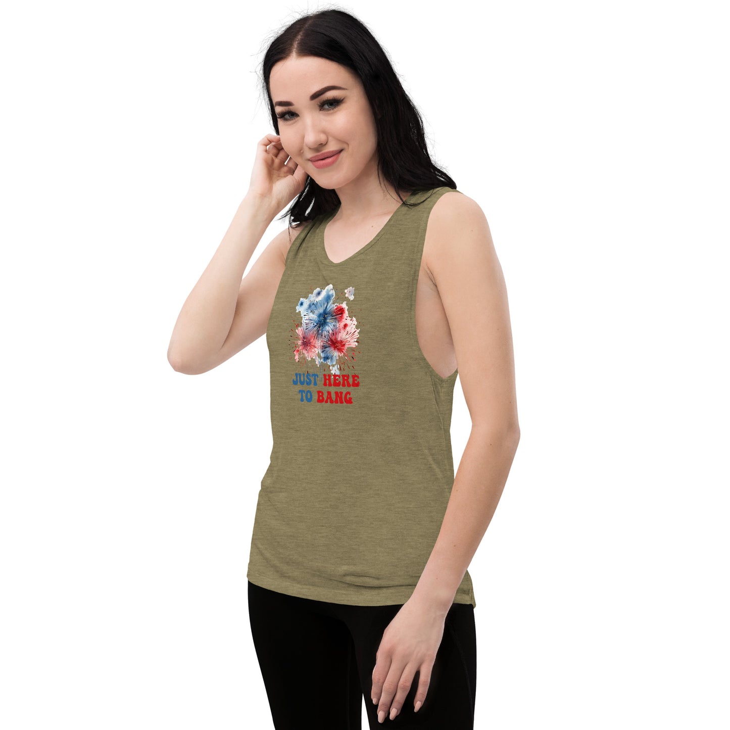 Just Here Ladies’ Muscle Tank