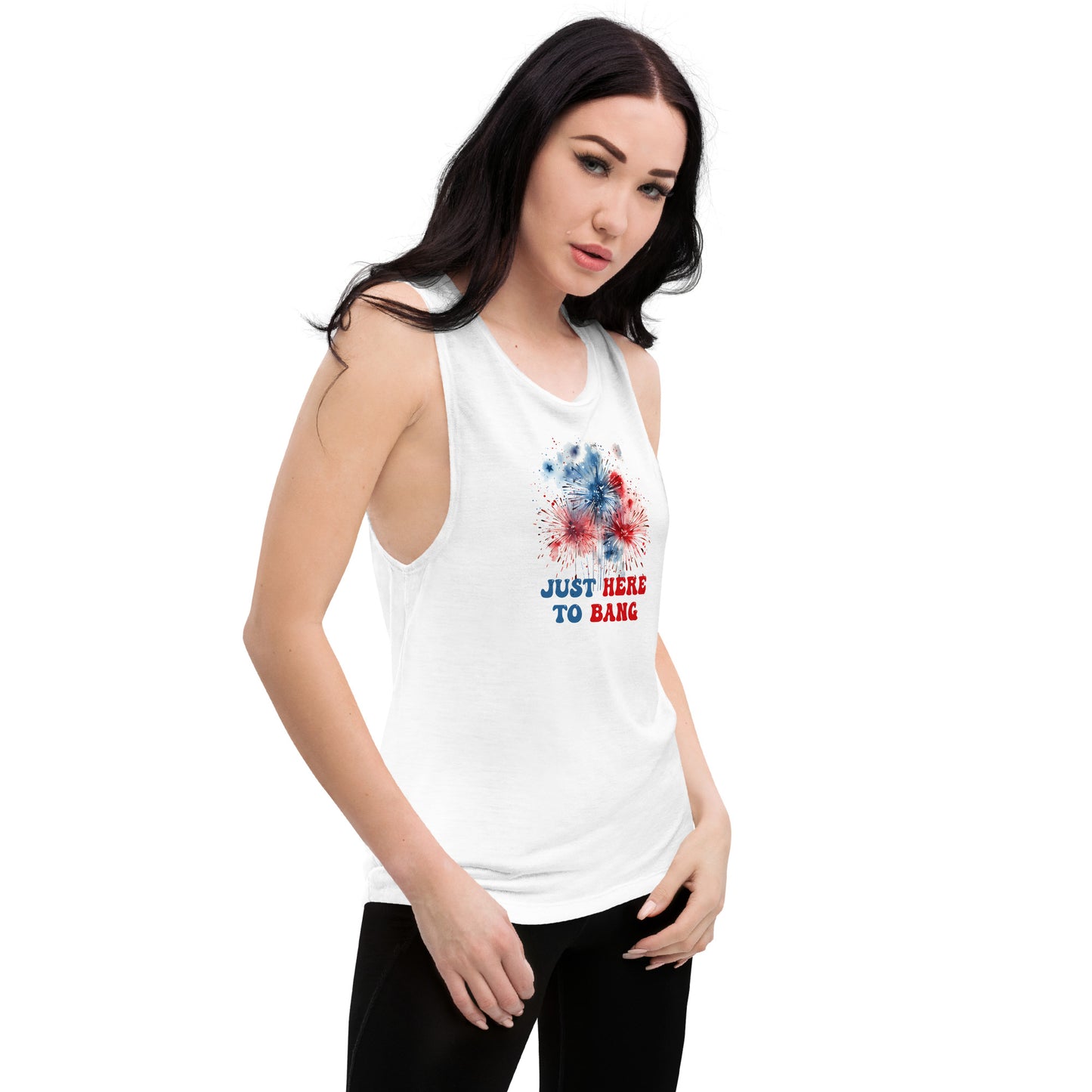 Just Here Ladies’ Muscle Tank